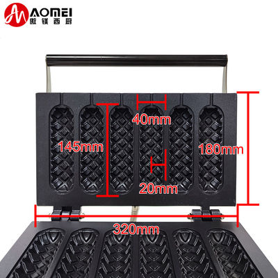 6 in 1 bastoncino elettrico commerciale Waffera fornaio utensili da cucina snack hot dog waffle machine 7,5 kg