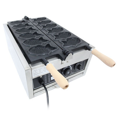 Fate gli spuntini perfetti con il nostro commercio antiaderente 4pcs Ice Open Mouth Fish Waffle Maker