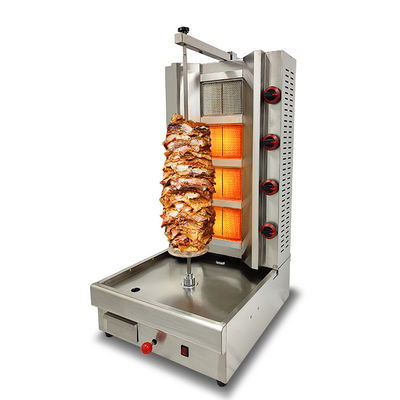 Automatica Grado Automatico 4 bruciatore Gas Pollo Shawarma Machine La tua soluzione Shawarma