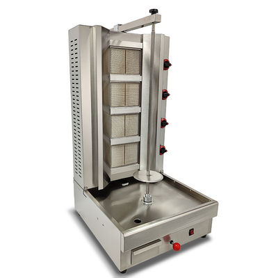 Automatica Grado Automatico 4 bruciatore Gas Pollo Shawarma Machine La tua soluzione Shawarma