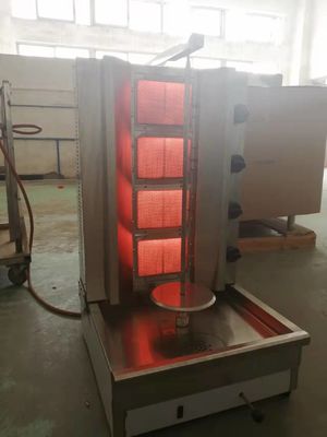 Macchina per kebab con grill elettrico a gas a 4 fuochi da 25 KG/macchina per doner/macchina per shawarma GB-950