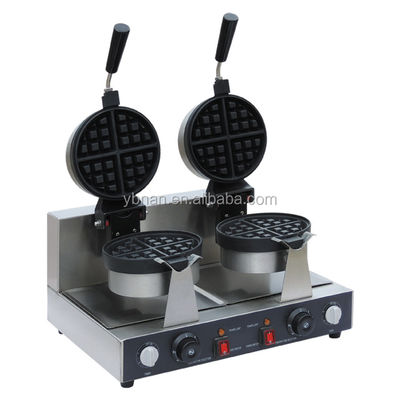 Doppia piastra Belgio Waffle Baker Waffle Maker Machine per waffle e caratteristica timer