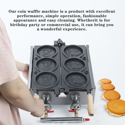 Negozio di snack Produttore commerciale di waffle Mini Waffle rotondo Equipaggiamento di produzione alimentare