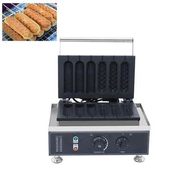 Macchine per la produzione di waffle per cani caldi per la casa, waffle per cani di mais, AM-216 con grande capacità
