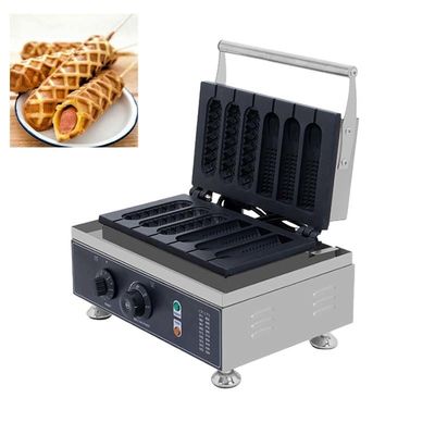 Macchine per la produzione di waffle per cani caldi per la casa, waffle per cani di mais, AM-216 con grande capacità