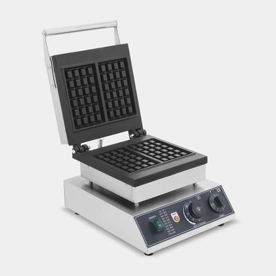 Negozi di alimenti e bevande Produttore di waffle quadrati elettrici commerciali con fette singole o doppie