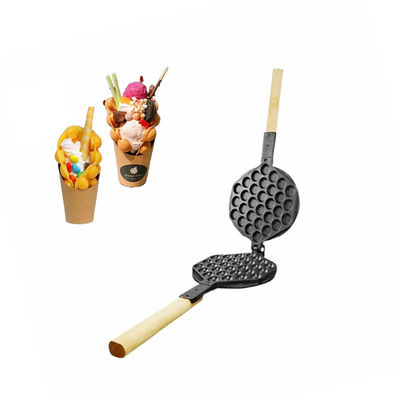 Acciaio inossidabile Non-stick Mini Heart Shape Cone Bubble Waffle Maker per Snack Machine