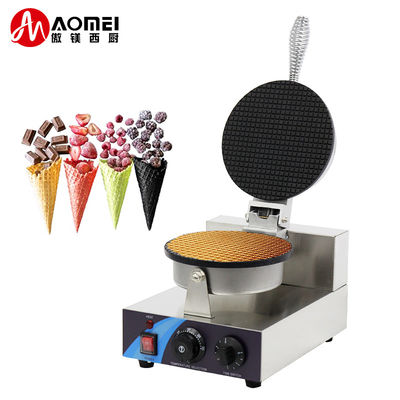 250*350*250mm Commercial Single Plate Electric Ice Cream Cone Machine per il commercio