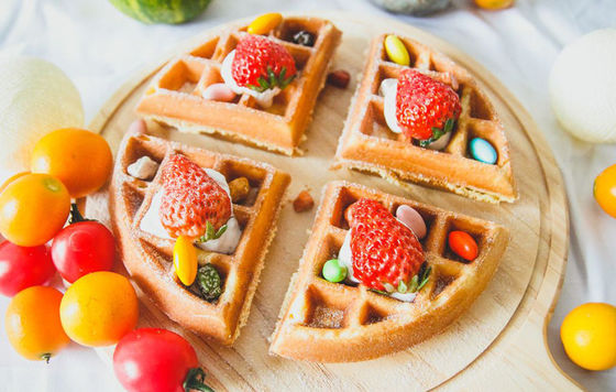 Macchine per la fabbricazione di waffle a temperatura controllata a doppia testa