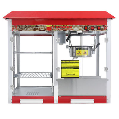 Macchina elettrica per la produzione di popcorn 860*420*740mm Grande capacità Commerciale con scaldabagni