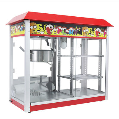 Macchina elettrica per la produzione di popcorn 860*420*740mm Grande capacità Commerciale con scaldabagni