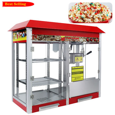 Macchina elettrica per la produzione di popcorn 860*420*740mm Grande capacità Commerciale con scaldabagni