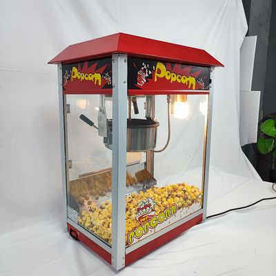 1400 Macchina elettrica per snack Macchina per fare popcorn in vaso non appiccicosa con vetro trasparente