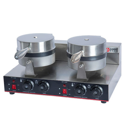 Produttore di waffle elettrico non appiccicoso a 2 piastre con maniglia anti-bruciore e 220V