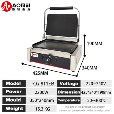 Funzione senza fumo tutti in acciaio inossidabile Panini Grill elettrico per il commercio