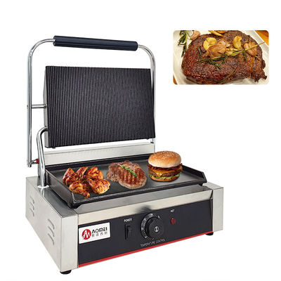 Cucina Cucina Panini elettrico Sandwich Maker con griglie e piatti in ghisa