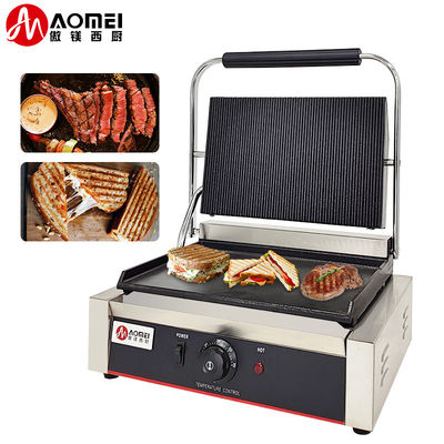 Cucina Cucina Panini elettrico Sandwich Maker con griglie e piatti in ghisa