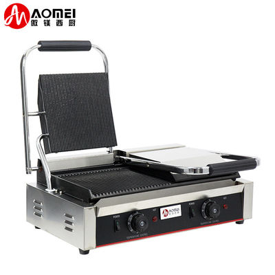 Grill elettrico Tostatore in acciaio inossidabile Grill a contatto Panini Press Grill Commerciale