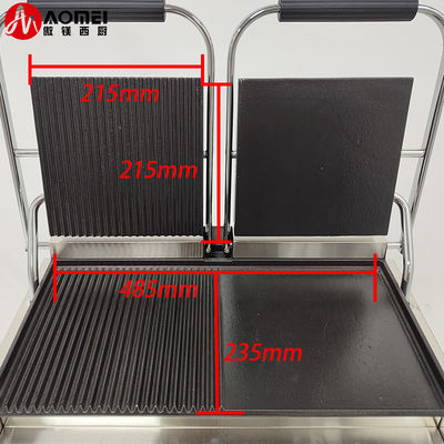 Grill elettrico Tostatore in acciaio inossidabile Grill a contatto Panini Press Grill Commerciale