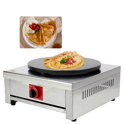 Acciaio inossidabile vantaggio macchina crepe a gas a testa singola con bastone crepe pancake commerciale