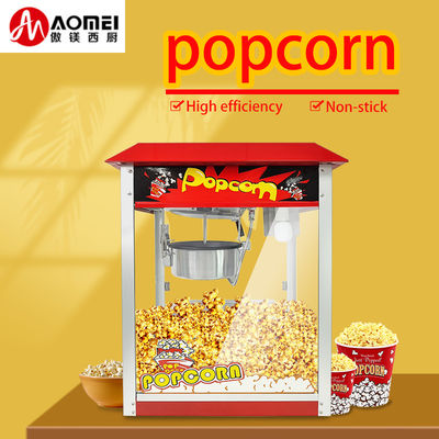 Produttore di popcorn elettrico con carrello e colore rosso