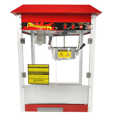 Produttore di popcorn elettrico con carrello e colore rosso