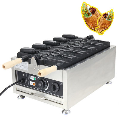 Cibo e bevande Maker Taiyaki elettrico Non-aderente Acciaio inossidabile Macchina a cialde a bocca aperta