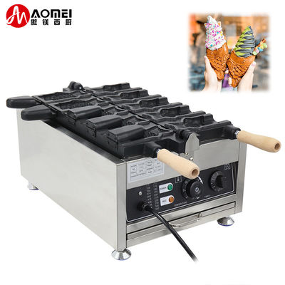 220v elettrico 5 pcs bocca aperta forma pesce Waffle Maker Taiyaki macchina 375 * 700 * 290