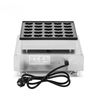 110V Commercial Waffle Maker Machine con temperatura compresa tra 50-300C e design compatto