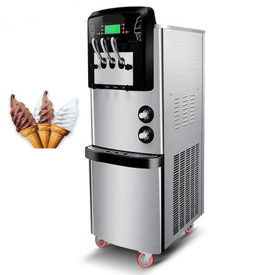 Macchina per gelati da 3 sapori a servizio morbido con capacità 36-42L/h
