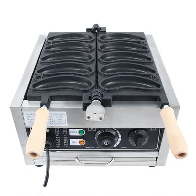 Hotel Banana Waffle Machine Fabbricante di Waffle a bolle in acciaio inossidabile antiaderente 11,25 KG