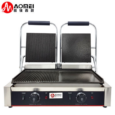 215*215mm Grill superiore Panini Press Contact Grill elettrico per aziende di ristorazione