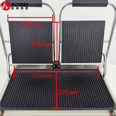 215*215mm Grill superiore Panini Press Contact Grill elettrico per aziende di ristorazione