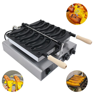 10.4kg Macchina elettrica per la produzione di waffle a forma di banana