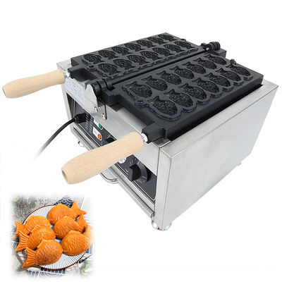 Piatti di panino a forma di pesce Waffle Maker Machine 14 Torte Taiyaki Electric Fast Food Cake