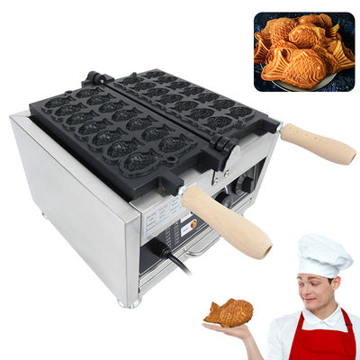 Piatti di panino a forma di pesce Waffle Maker Machine 14 Torte Taiyaki Electric Fast Food Cake
