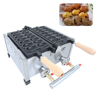 8 kg di energia a gas Taiyaki Waffle Maker Modello AO-1104R per pasticceria e gelati