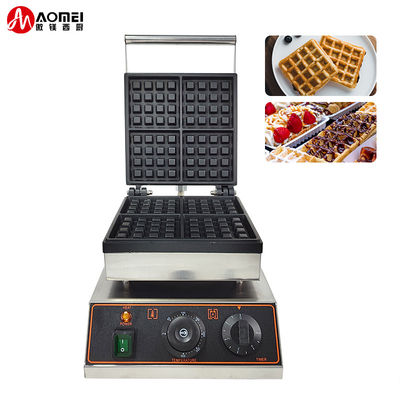 Nonstick Electric Belgian Waffle Maker 4pcs Rectangle Waffle Baking Machine per snack