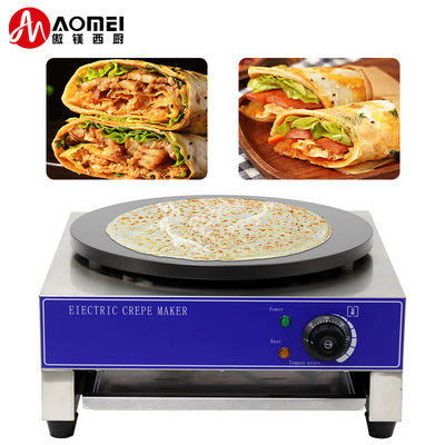 450*450*220mm Macchina elettrica crepe maker per attrezzature per snack in acciaio inossidabile