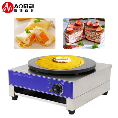 Macchina per snack commerciali 3000 Gas a gas a gas a testa singola Crepe Pancake Maker per ristorante