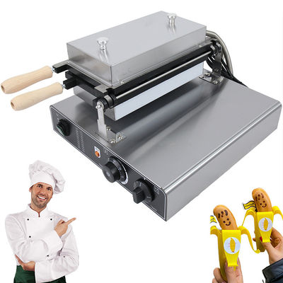 Macchina per fare waffle antiaderente 5 pezzi per waffle elettrici alla banana da 1800 W 510 * 400 * 190 mm