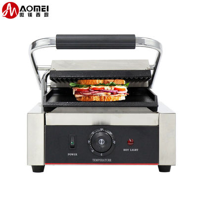 Grill elettrico commerciale portabile Panini Sandwich Griddle 305*340*190mm 10,8kg
