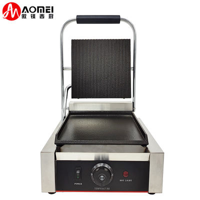Grill elettrico commerciale portabile Panini Sandwich Griddle 305*340*190mm 10,8kg