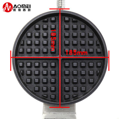 Macchina a waffle antiaderente Belgain 250*350*260mm Dimensione dello stampo per efficienza