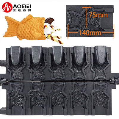 Macchina Taiyaki elettrica in acciaio inossidabile con lunga durata di vita e dimensioni 375 * 700 * 290mm