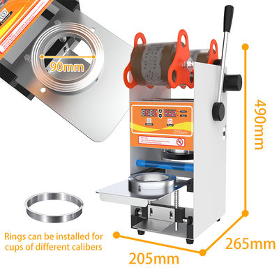 B2B macchina di sigillamento per bevande caffè bevande calde con 350w di potenza e 1 tazza di capacità