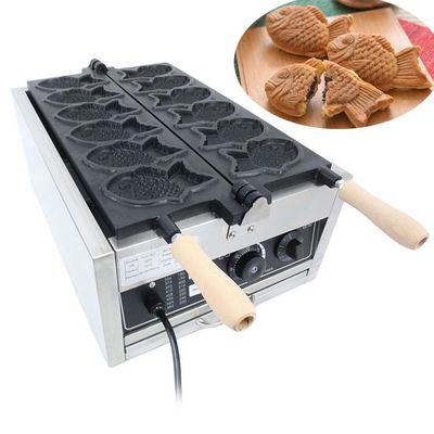Macchina elettrica per la fabbricazione di waffle per snack bar Piastra antiaderente 250*350*250mm