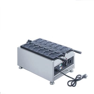 Torta di pesce coreana Commercial Electric Taiyaki Waffle Maker con 18 kg di acciaio inossidabile
